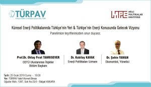 Küresel Enerji Politikalarında Türkiye’nin Yeri ve Türkiye’nin Enerji Konusunda Gelecek Vizyonu