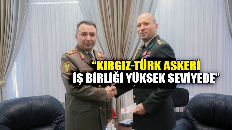Kırgızistan Genelkurmay Başkanı’ndan Türk askeri ataşeye madalya