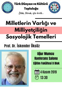 Türk Dili ve Tarihi Programı: İskender Öksüz