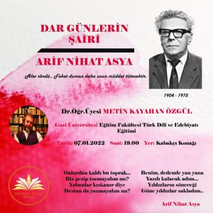 Dar günlerin şairi Arif Nihat Asya