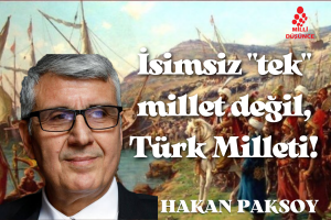 İsimsiz “tek” millet değil, Türk Milleti!