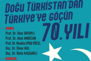 “Doğu Türkistan’dan Türkiye’ye Göçün 70. Yılı” konulu program