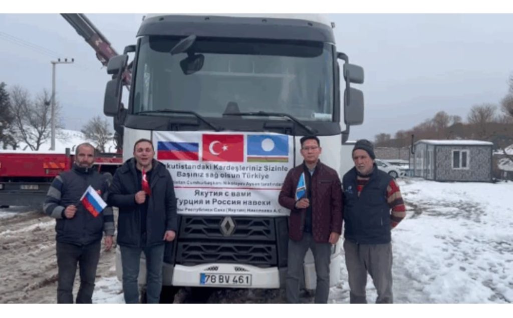 Depremde en uzak Türkler Sahalar da Türkiye’yi unutmadı